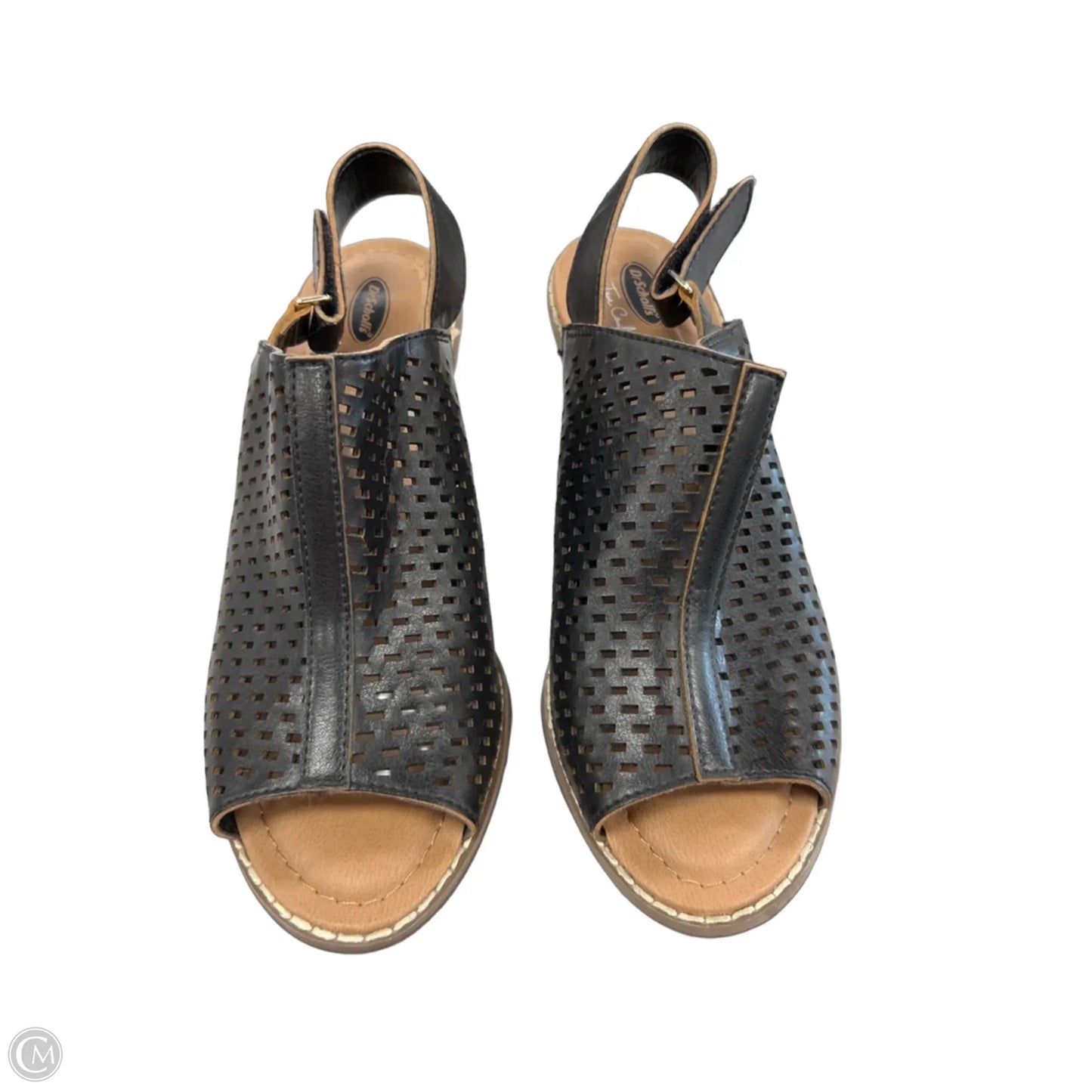 Shoes Heels Block By Dr Scholls In Black & Brown, Size: 7.5