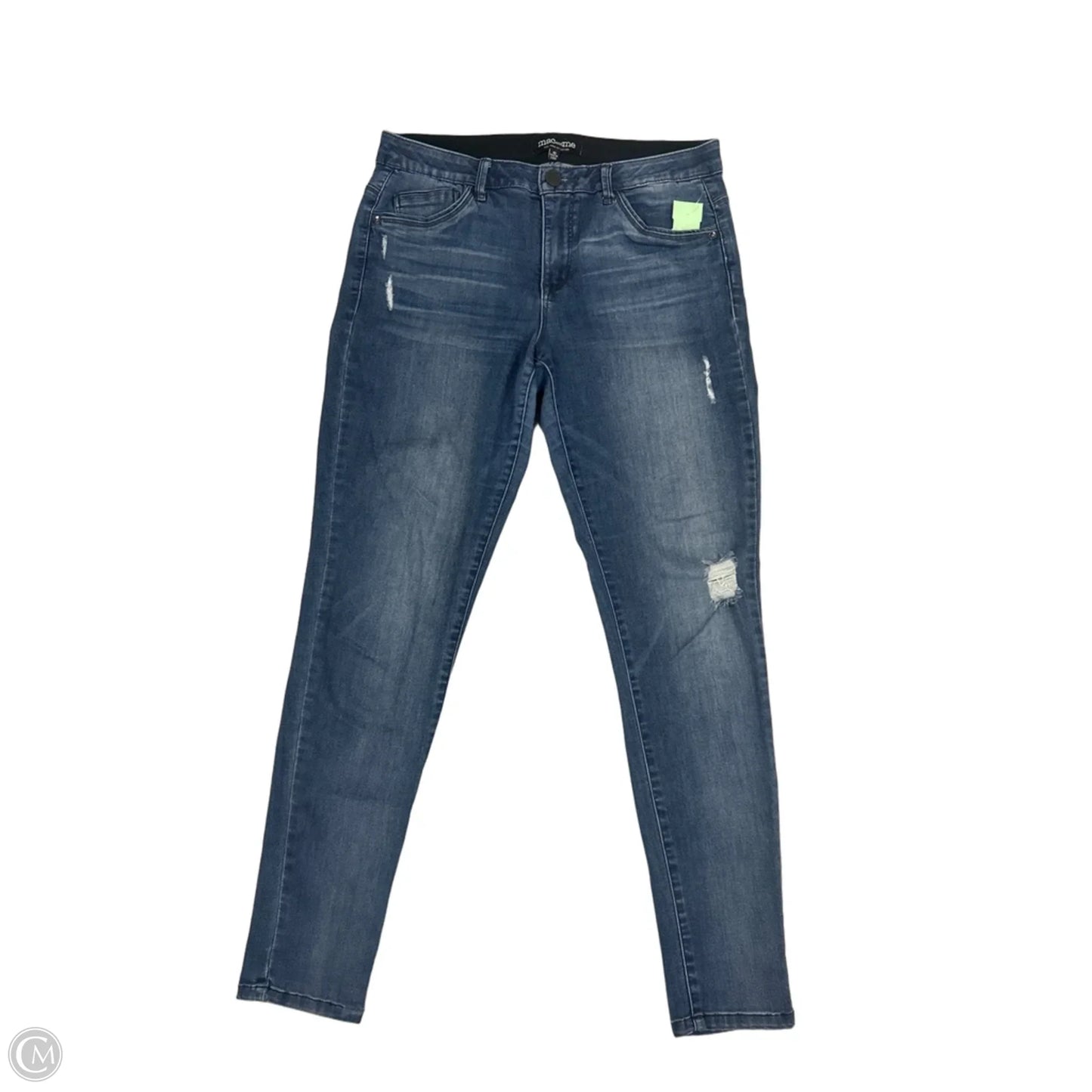 Jeans Skinny By Cme In Blue Denim, Size: 10
