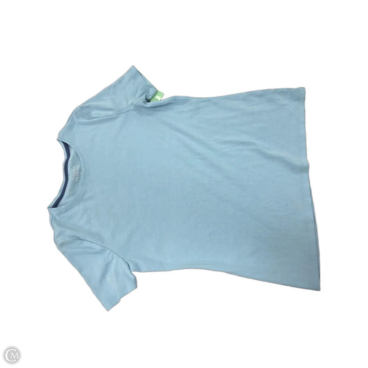 Top Short Sleeve Basic By Talbots In Blue, Size: M