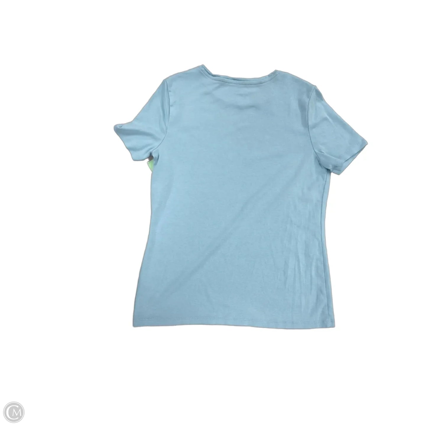 Top Short Sleeve Basic By Talbots In Blue, Size: M