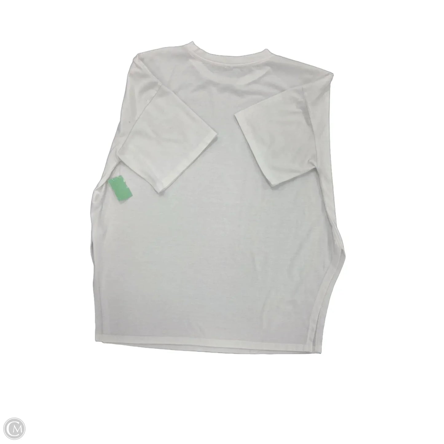 Top Short Sleeve By Cme In White, Size: L