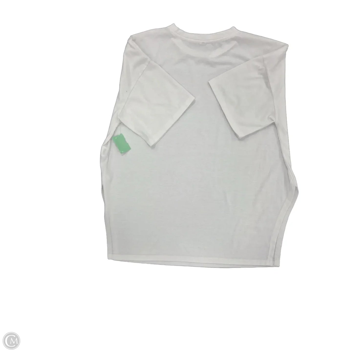 Top Short Sleeve By Cme In White, Size: L