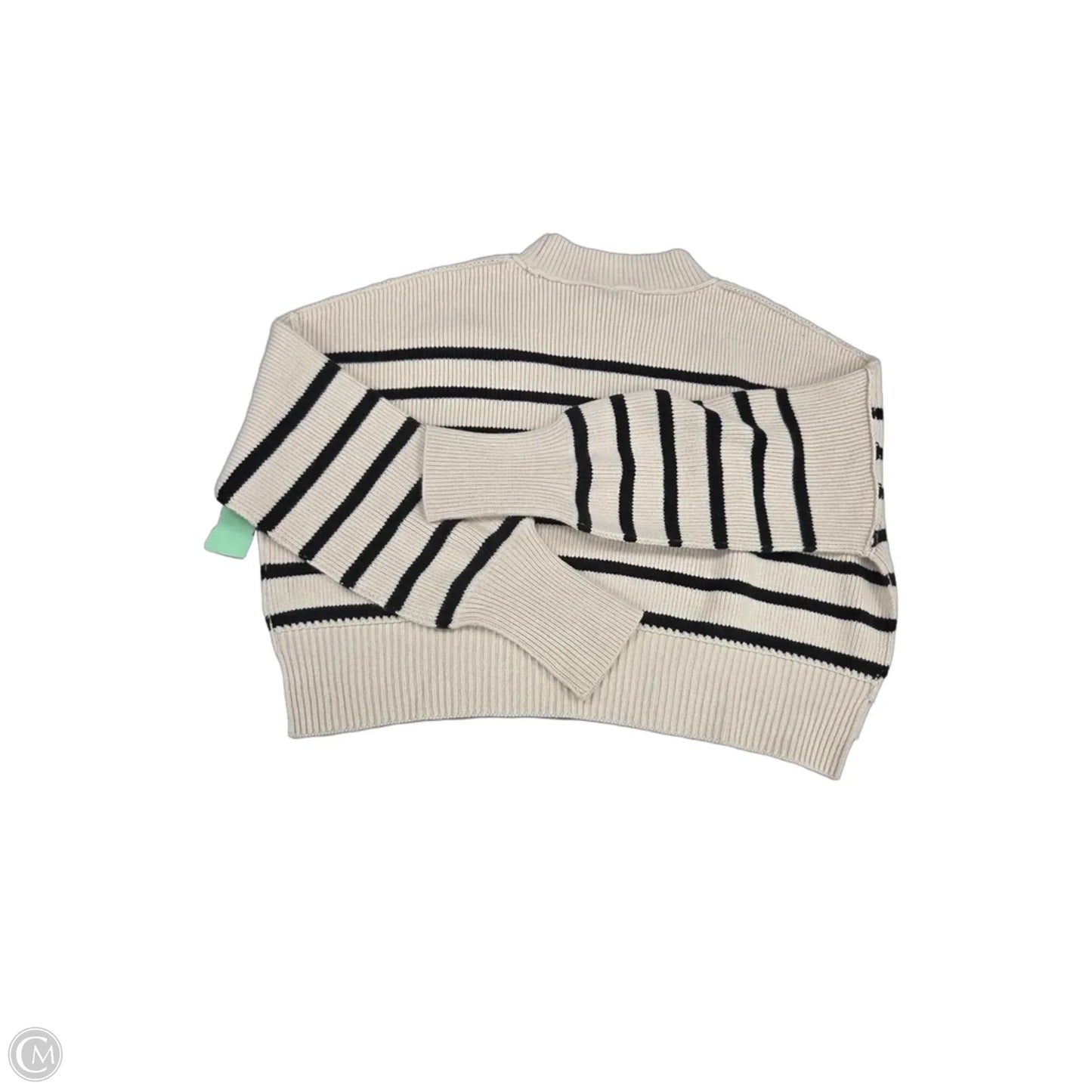 Sweater By Free People In Black & Cream, Size: Xs