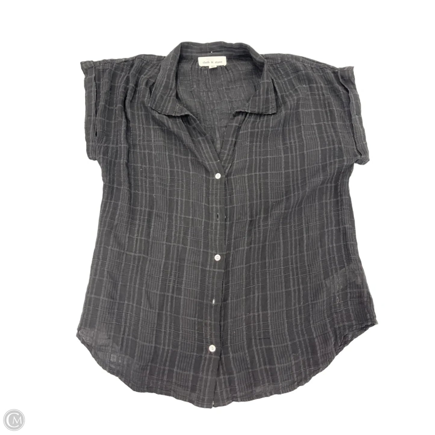 Top Short Sleeve By Cloth & Stone In Black, Size: Xs