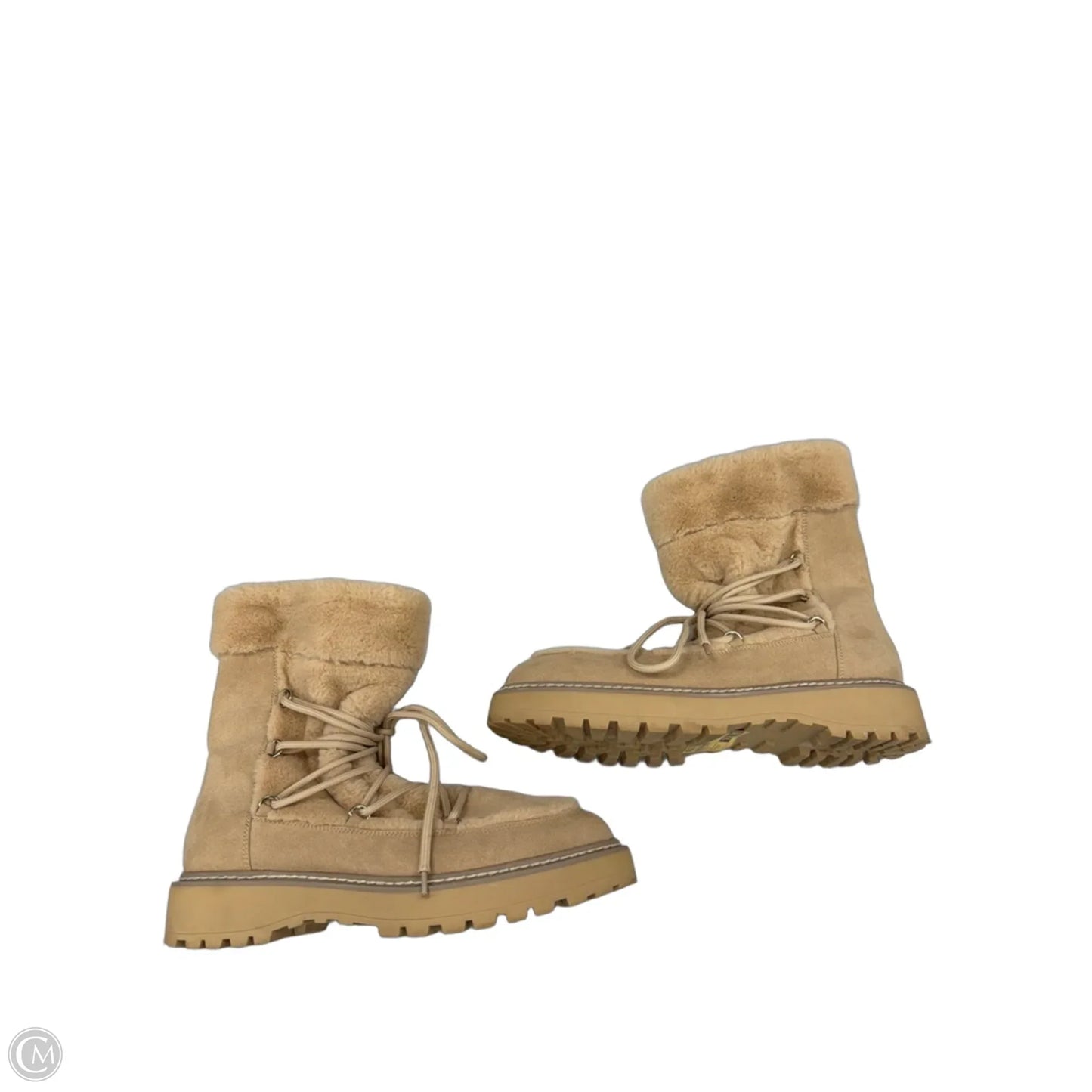 Boots Combat By Jennifer Lopez In Beige, Size: 9.5