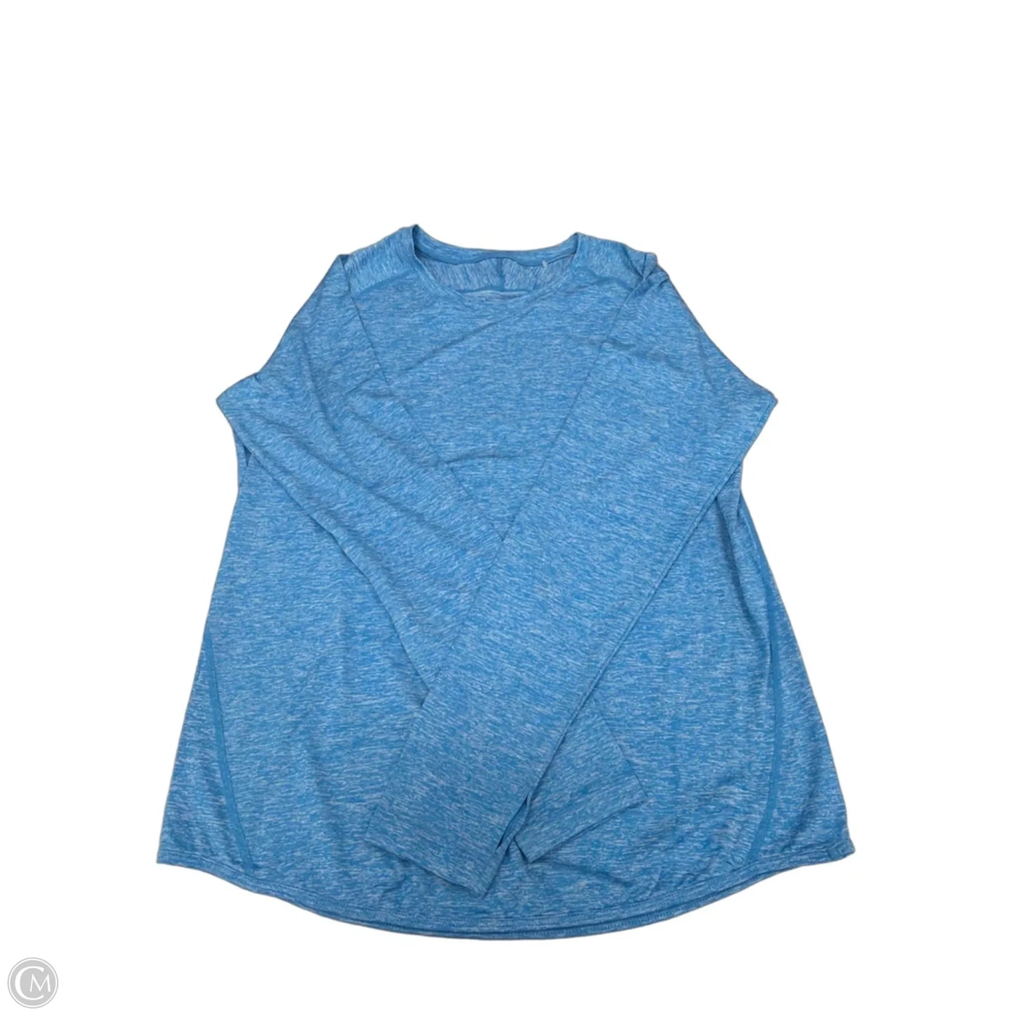 Athletic Top Long Sleeve Crewneck By Cme In Blue, Size: L
