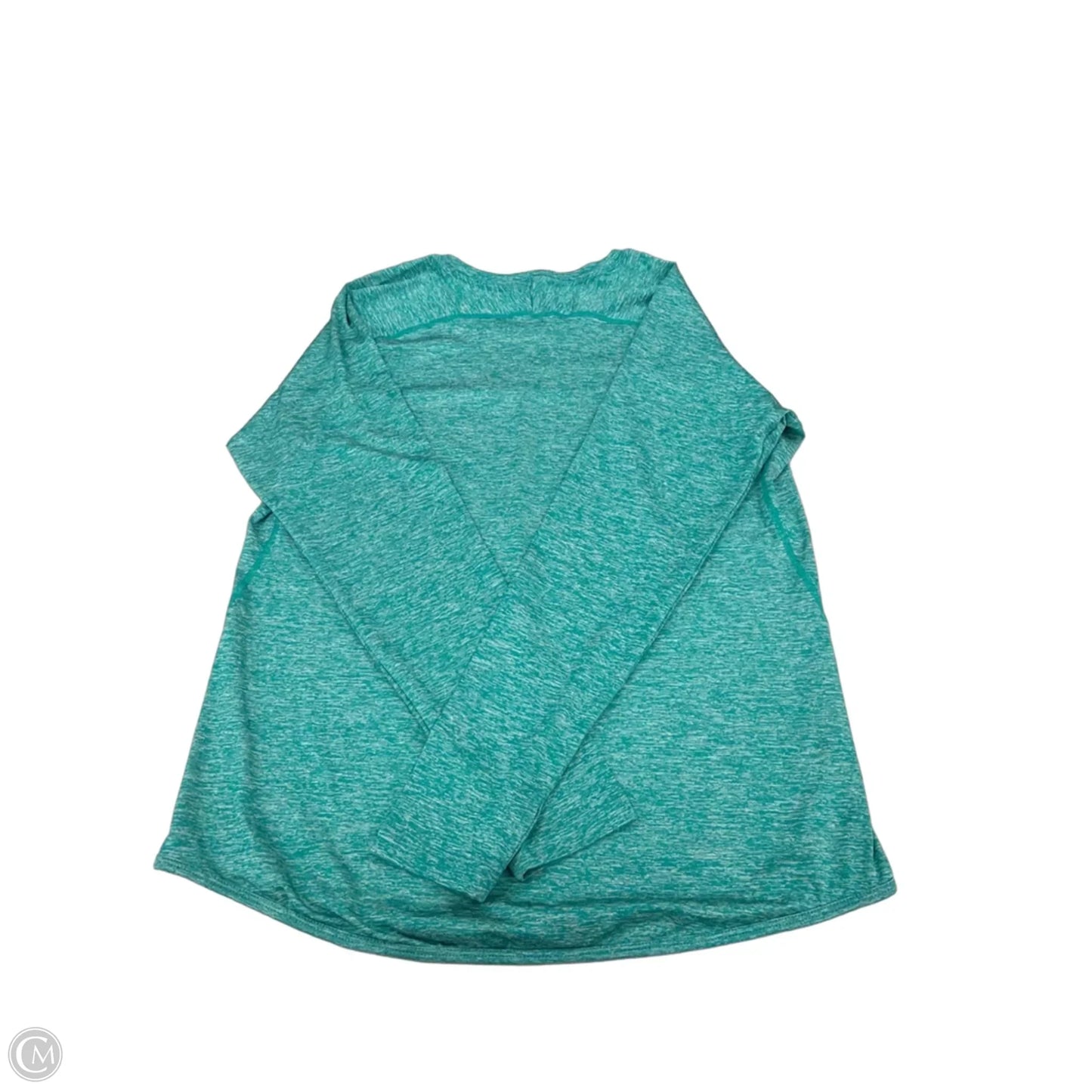 Athletic Top Long Sleeve Crewneck By Cme In Teal, Size: L