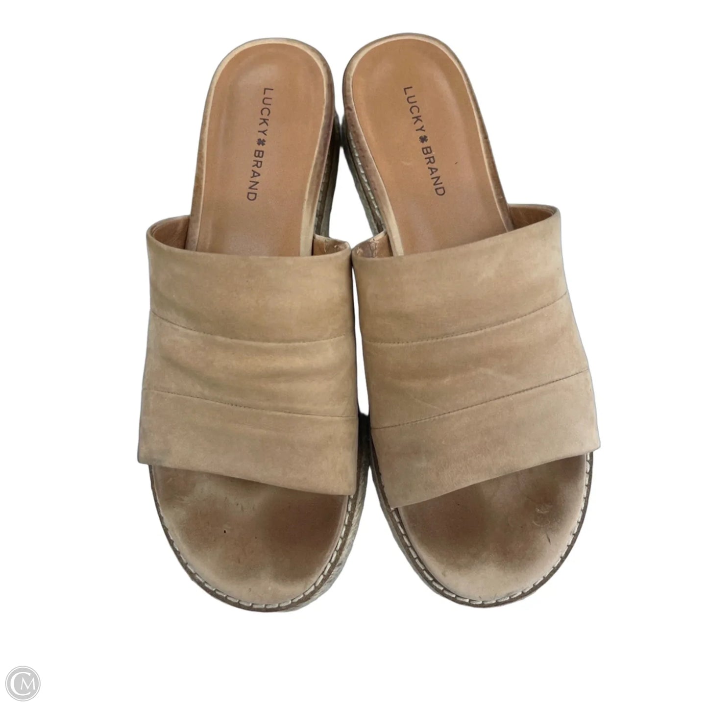 Sandals Flats By Lucky Brand In Tan, Size: 8