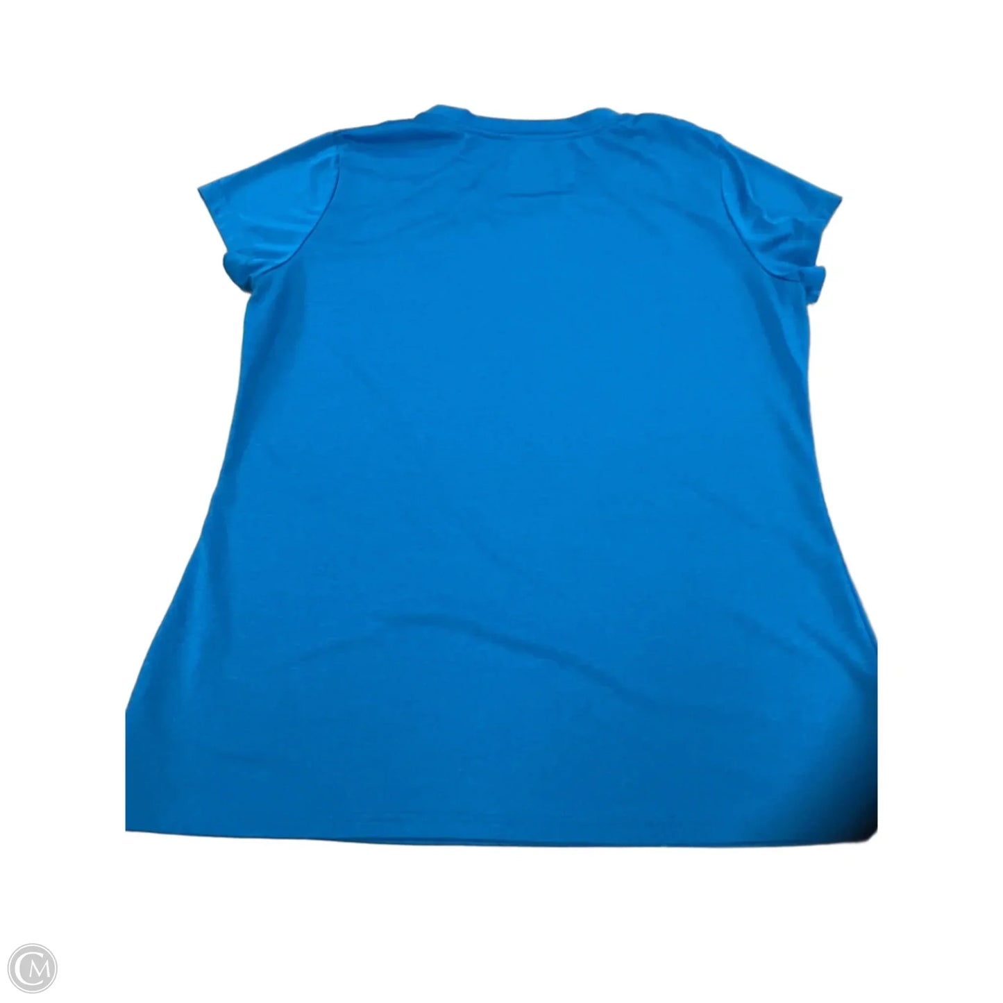 Top Short Sleeve By Champion In Blue, Size: L