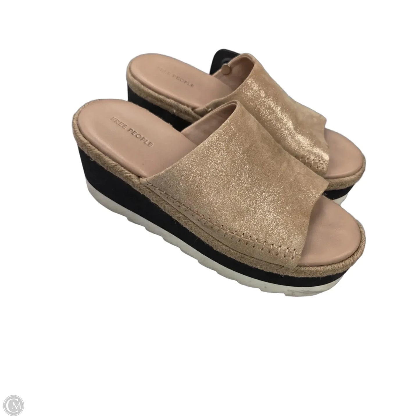 Sandals Heels Platform By Free People In Tan, Size: 8