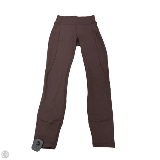 Athletic Leggings By Lululemon In Brown, Size: 4