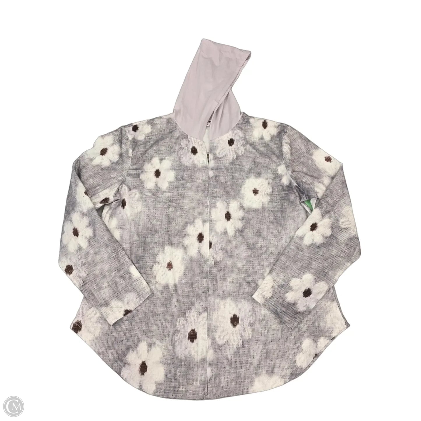 Top Long Sleeve By Exclusive In Grey, Size: Xxl