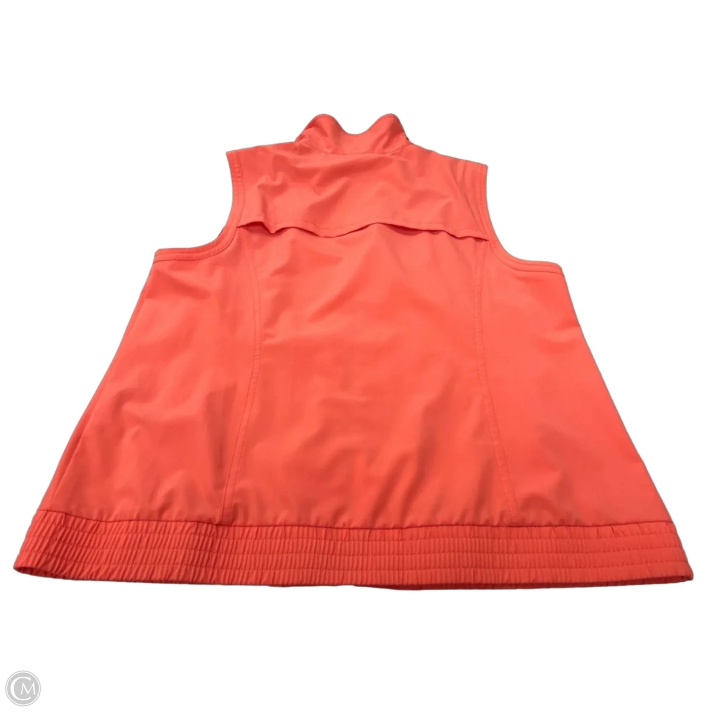 Athletic Top Short Sleeve By Zenergy By Chicos In Coral, Size: L