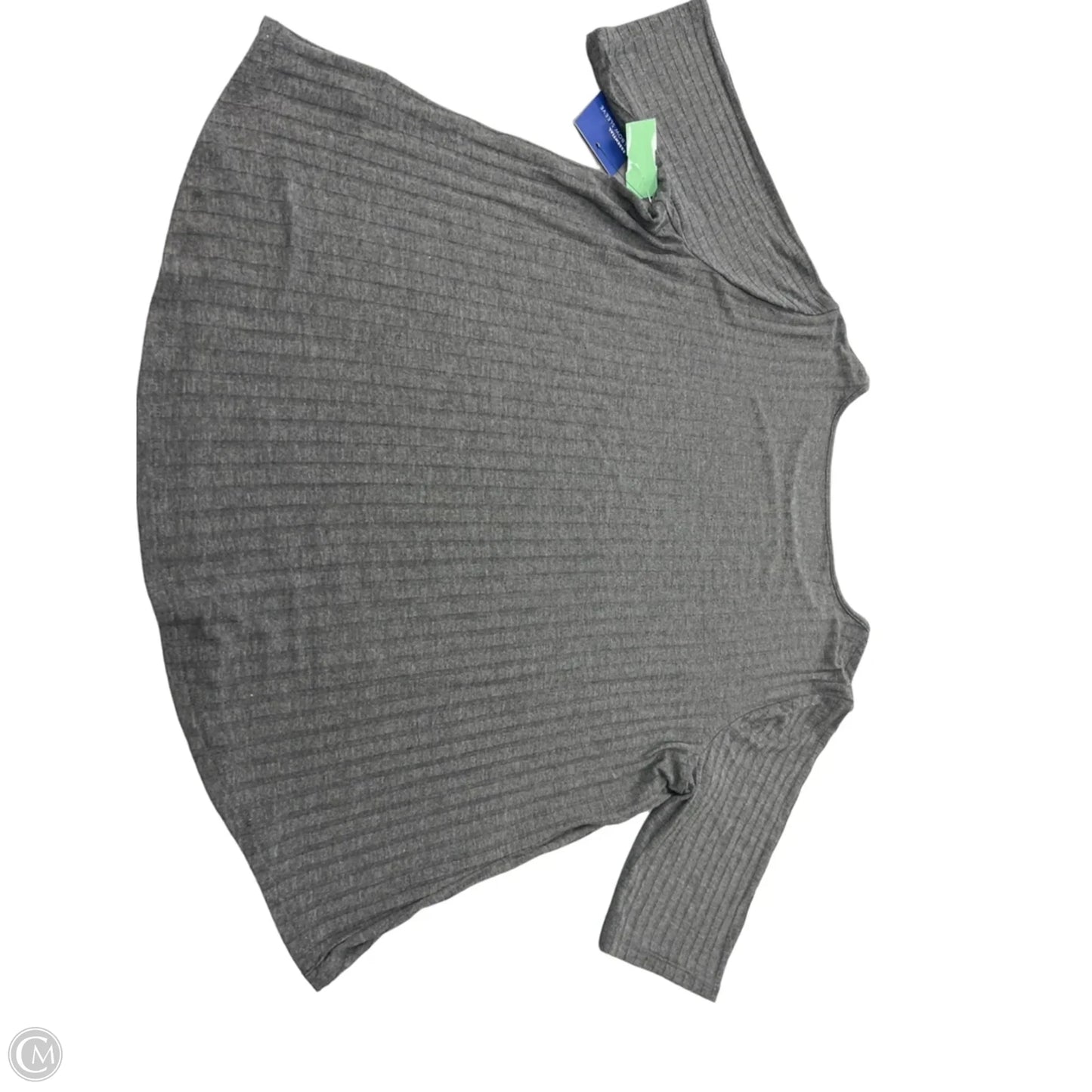 Top Short Sleeve By Apt 9 In Grey, Size: Xl