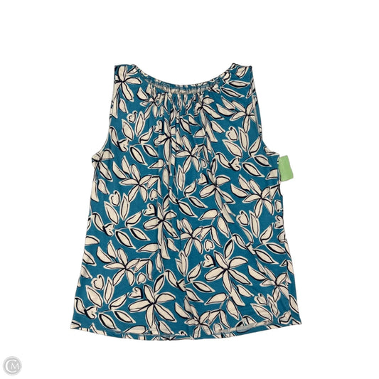 Top Sleeveless By Loft In Blue, Size: L
