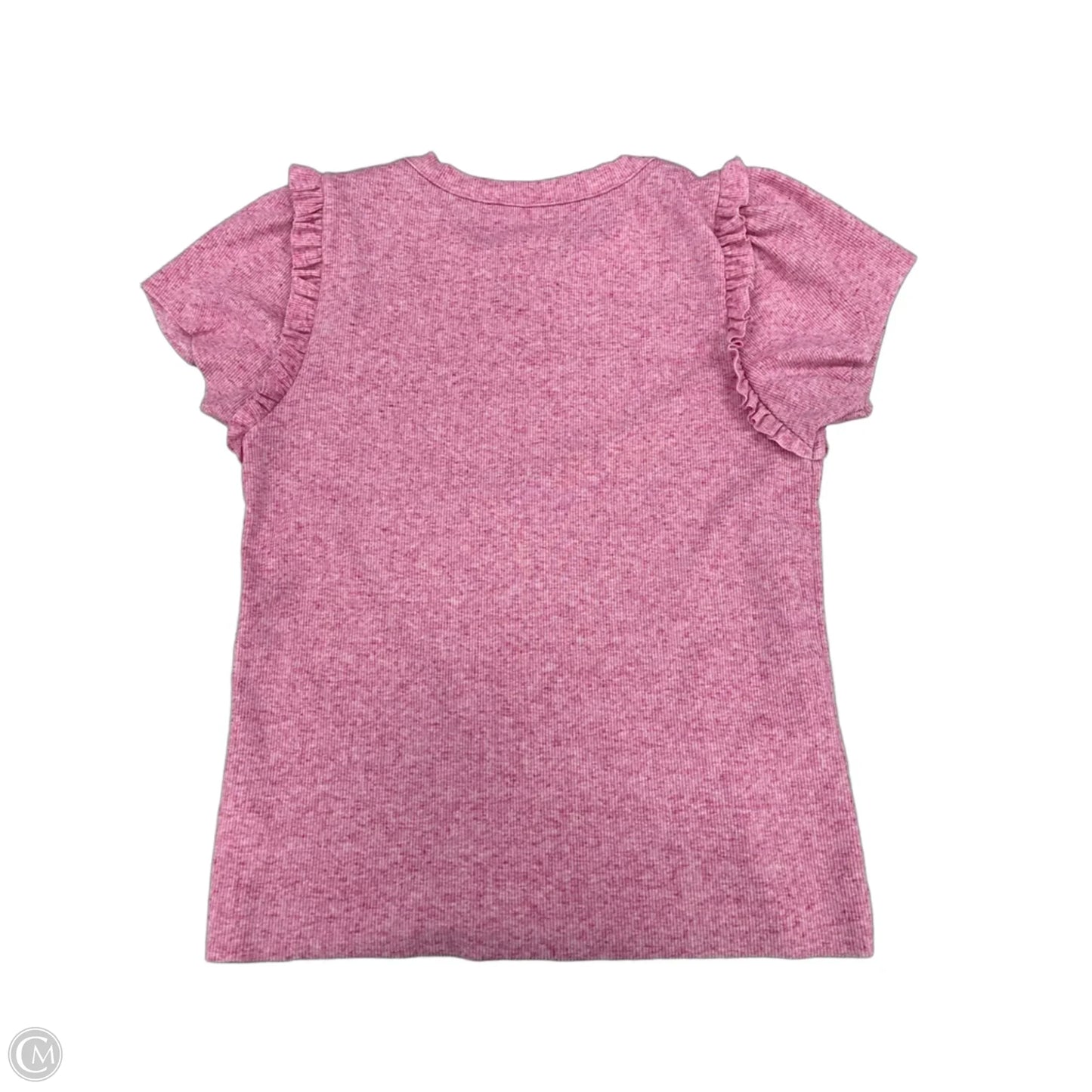 Top Short Sleeve By Cme In Pink, Size: S