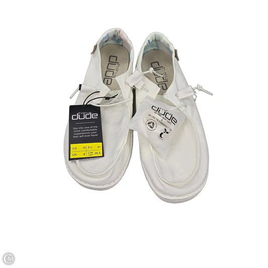 Shoes Flats By Hey Dude In White, Size: 10
