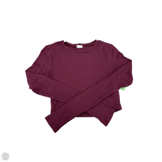 Top Long Sleeve By Garage In Red, Size: S