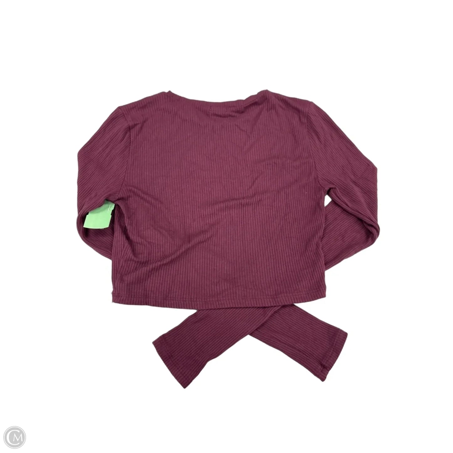 Top Long Sleeve By Garage In Red, Size: S
