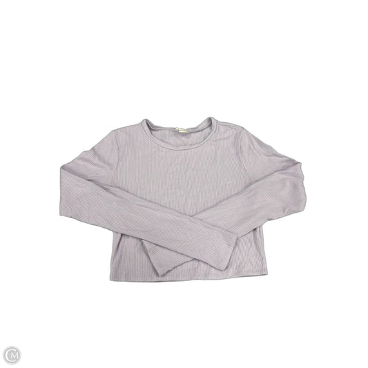 Top Long Sleeve By Garage In Purple, Size: M