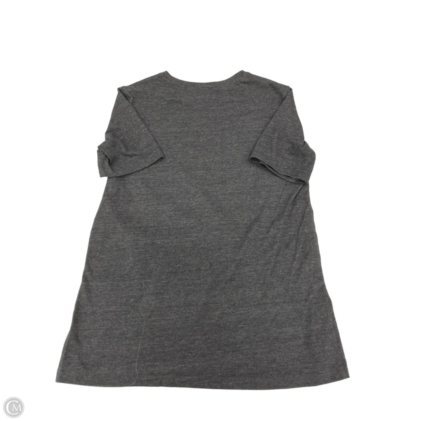 Top Short Sleeve By Under Armour In Grey, Size: L