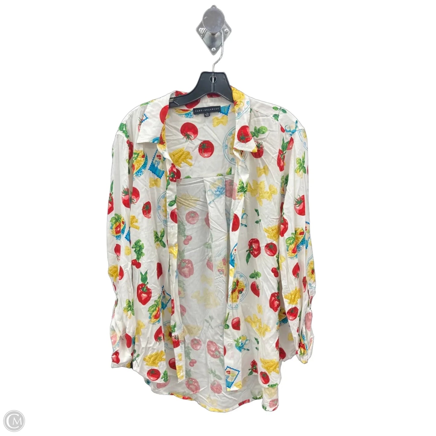 Top Long Sleeve By Jane And Delancey In White, Size: Xl
