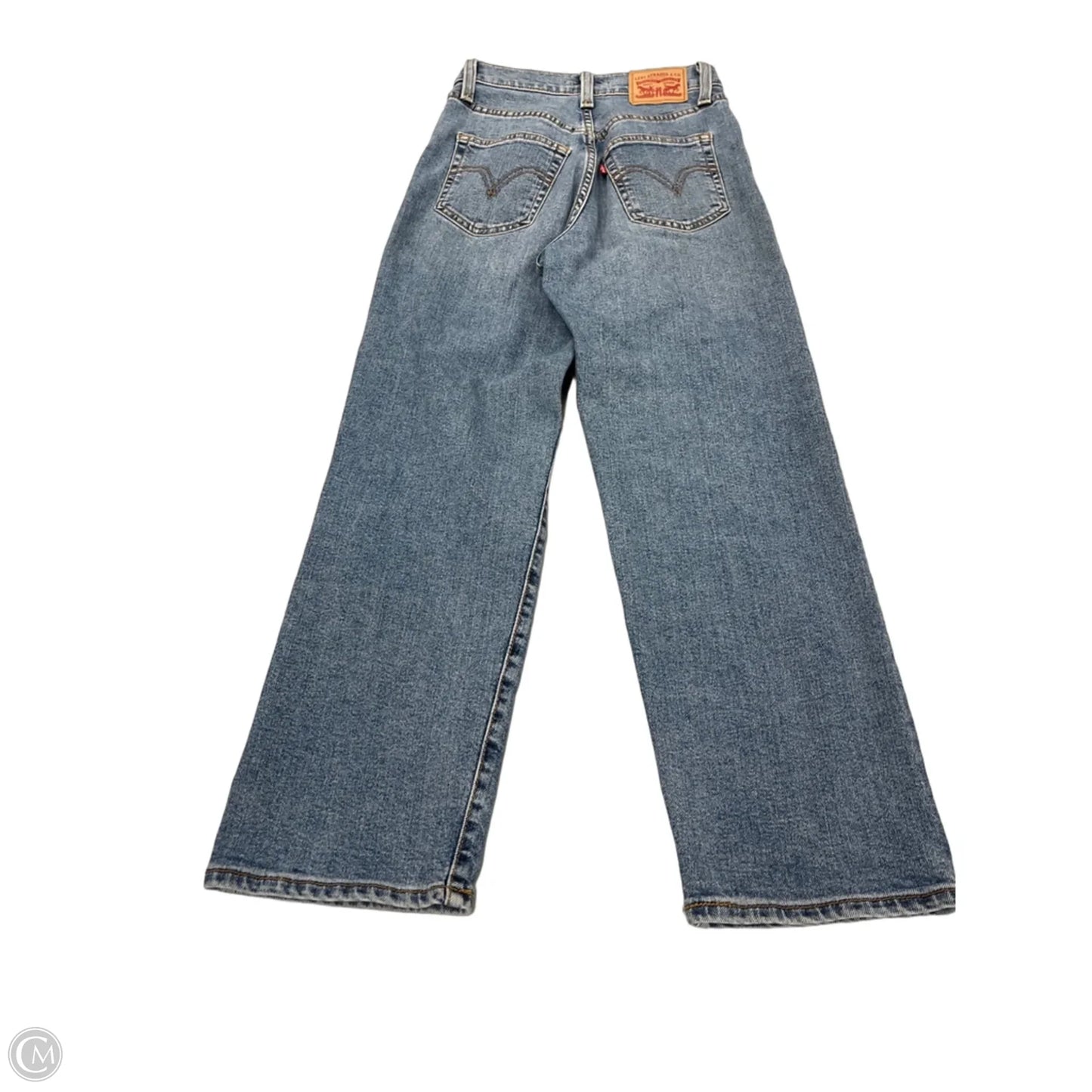 Jeans Straight By Levis In Blue, Size: 24