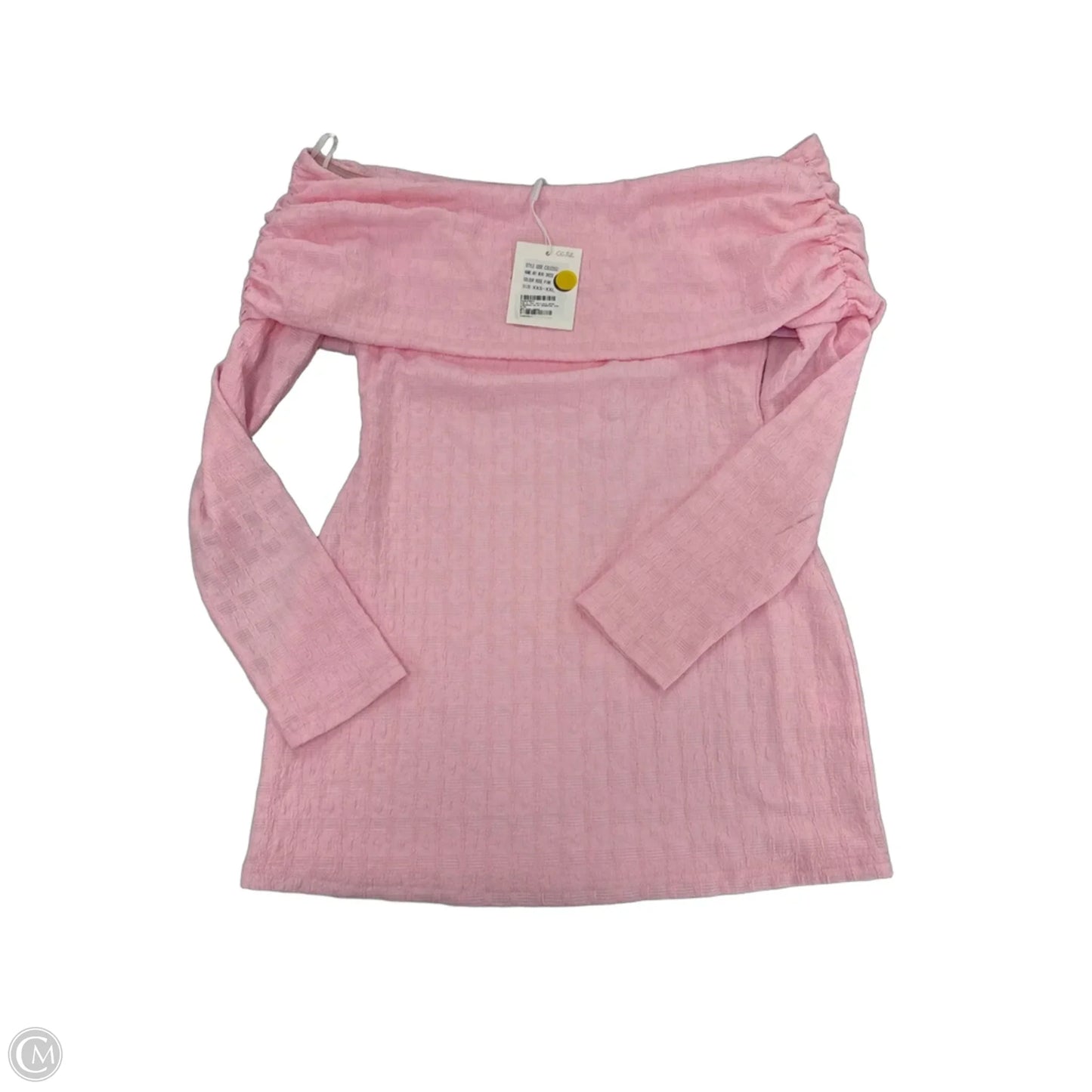 Top Long Sleeve By Cme In Pink, Size: S