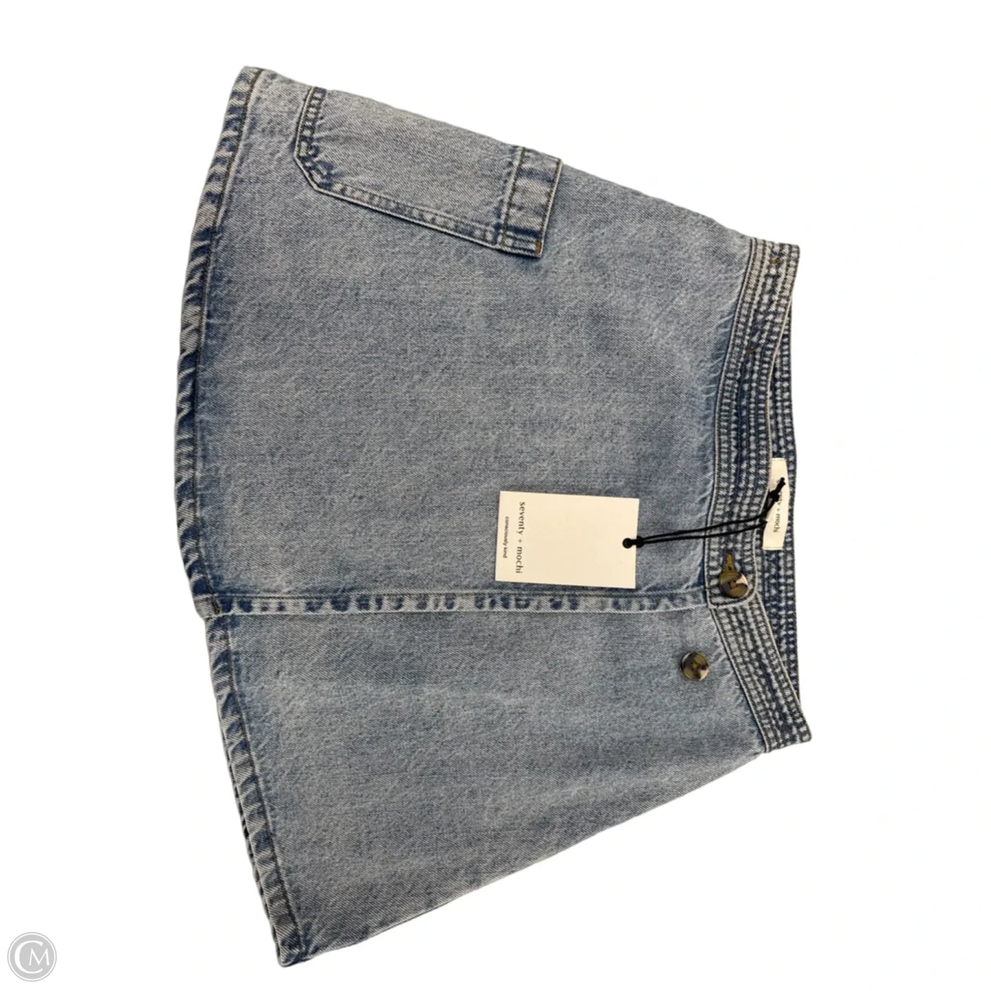 Skirt Mini & Short By Cme In Blue Denim, Size: Xs
