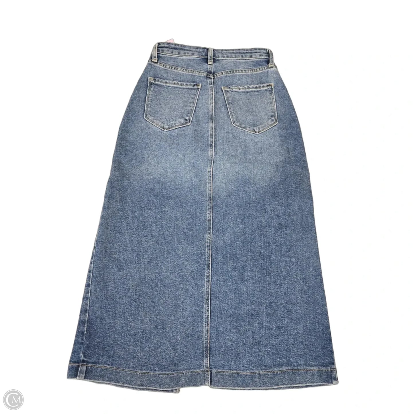Skirt Maxi By Just Black In Blue Denim, Size: Xs