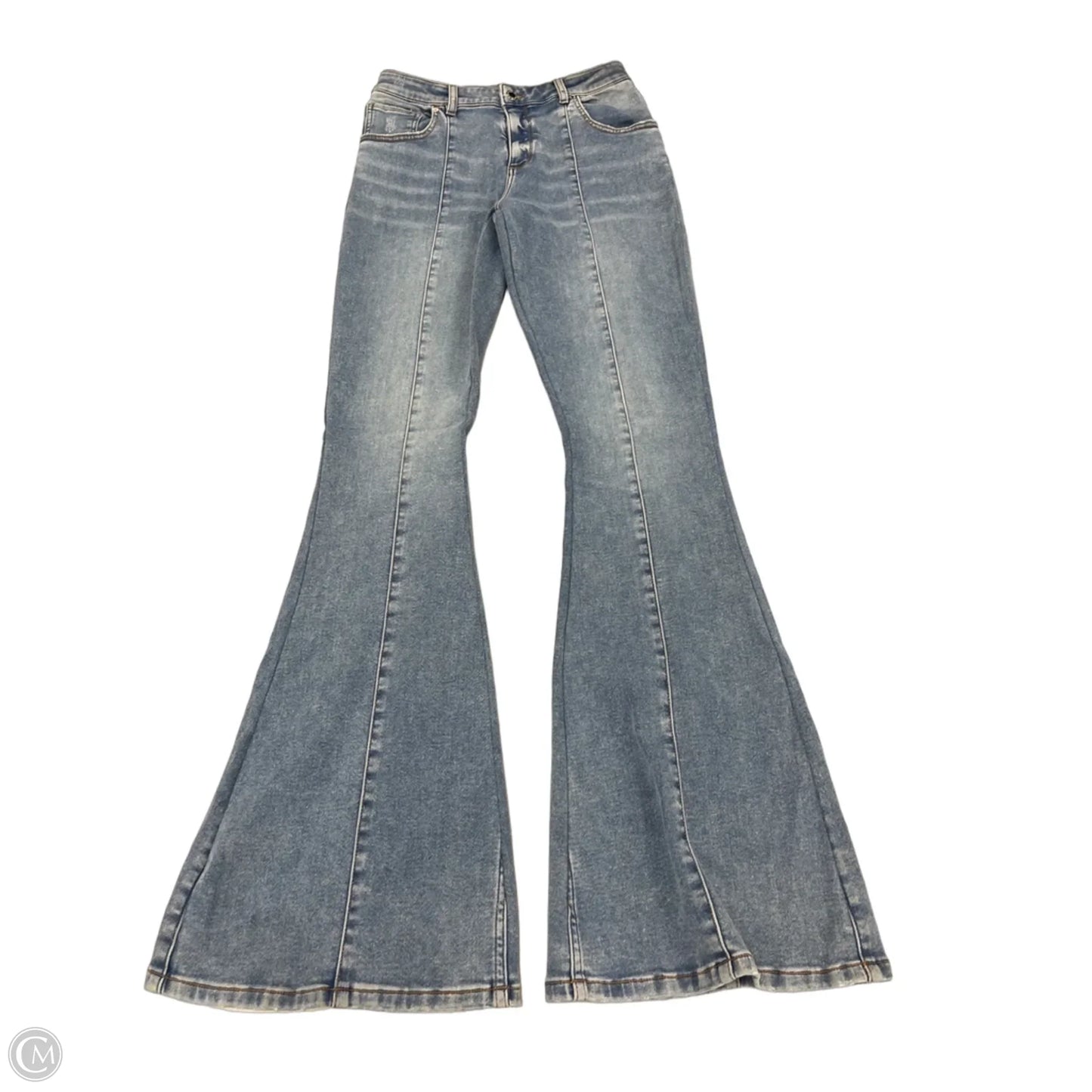 Jeans Flared By Cmb In Blue Denim, Size: 2