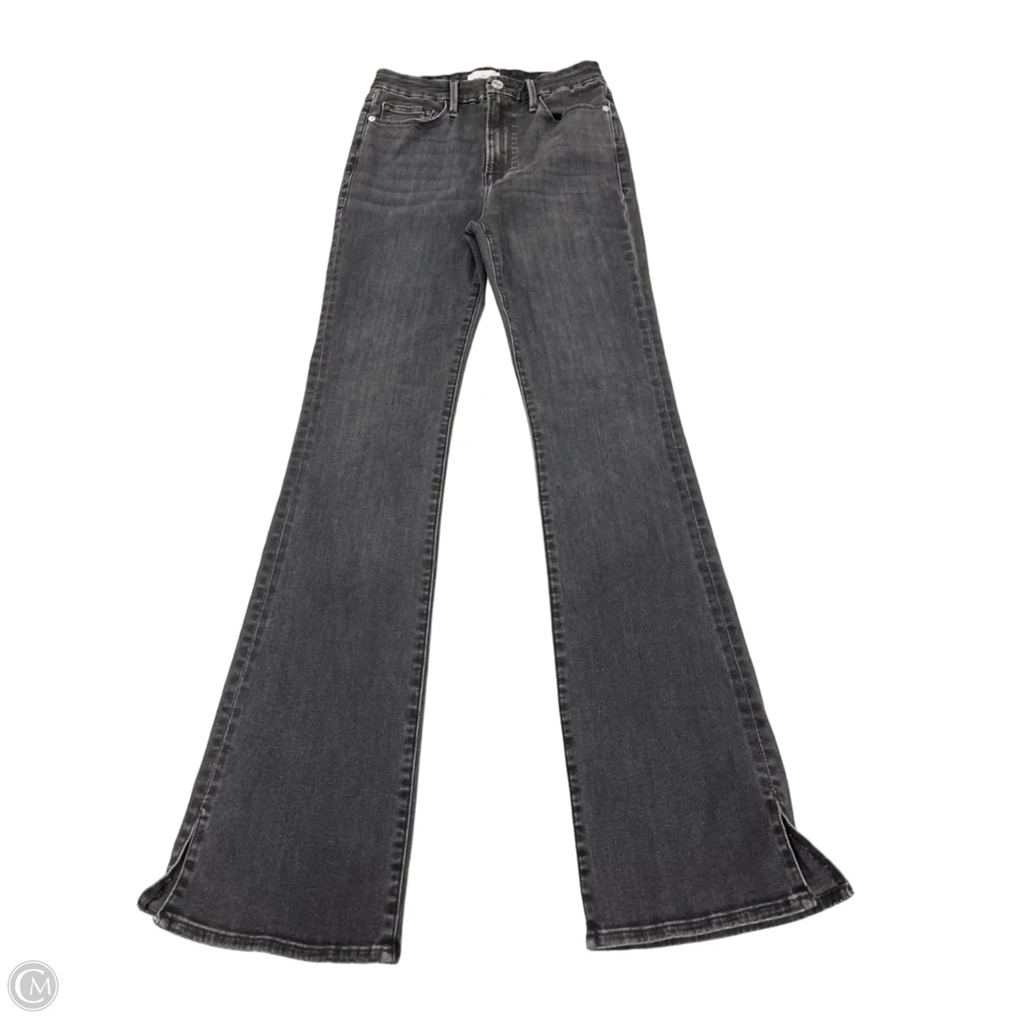 Jeans Boot Cut By Frame In Black Denim, Size: 4