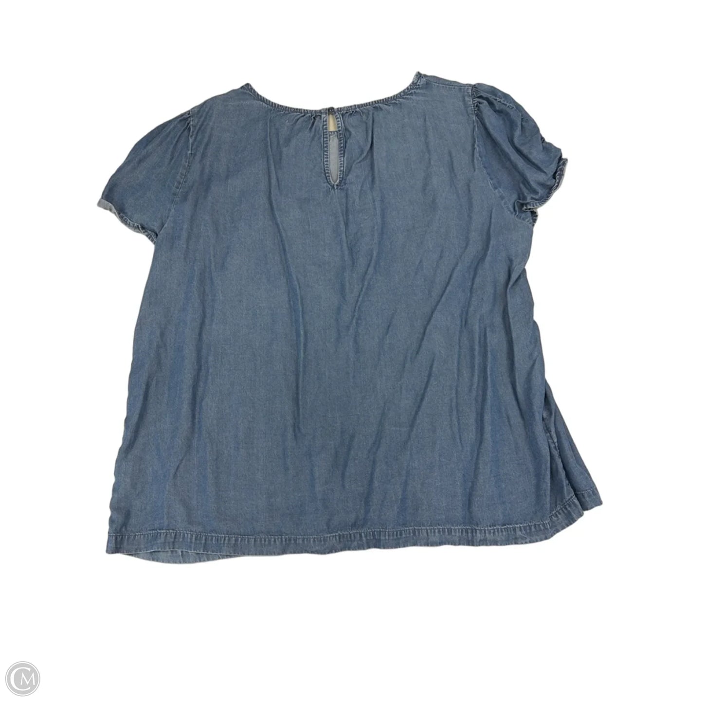 Top Short Sleeve By Lc Lauren Conrad In Blue, Size: Xl