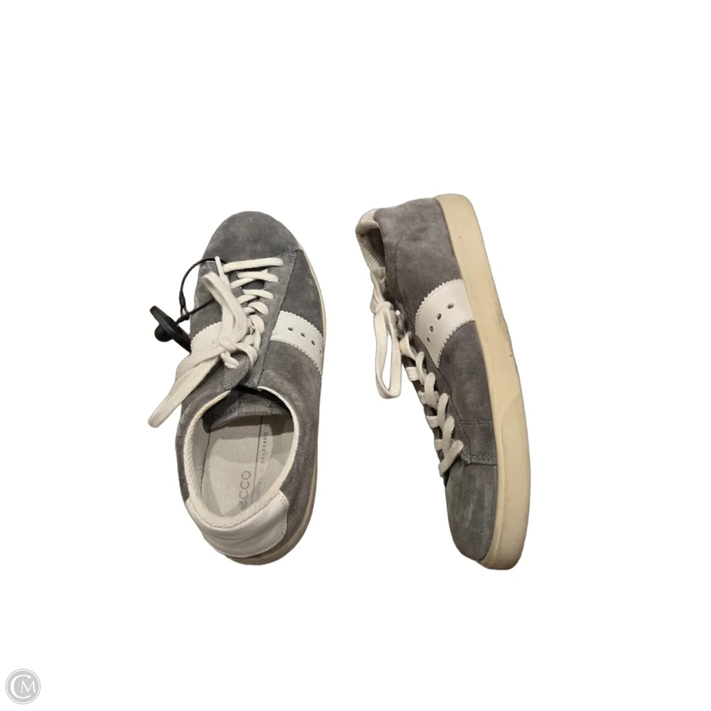 Shoes Flats By Ecco In Grey, Size: 10