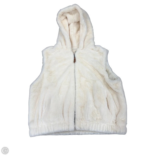 Vest Faux Fur & Sherpa By Thread And Supply In Cream, Size: L