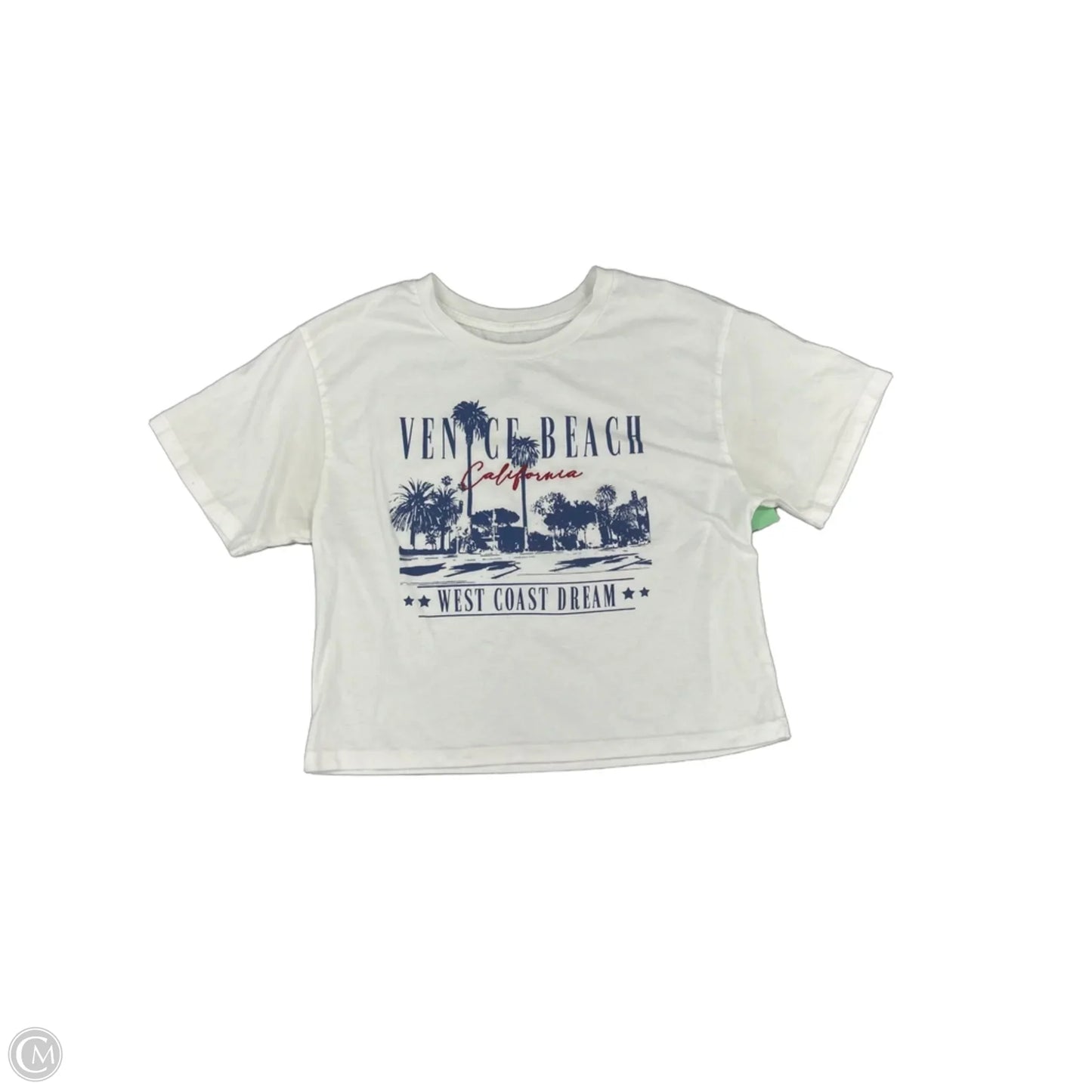 Top Short Sleeve By Cmc In White, Size: S