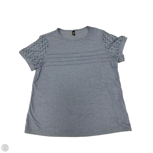 Top Short Sleeve By Automet In Blue, Size: L