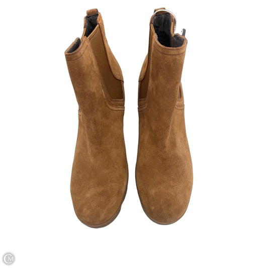 Boots Ankle Heels By Sorel In Tan, Size: 11