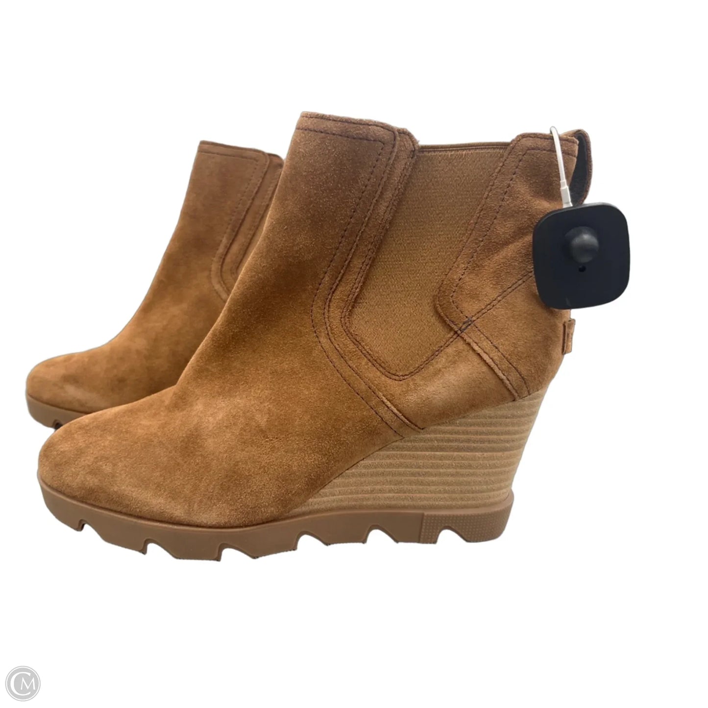 Boots Ankle Heels By Sorel In Tan, Size: 11