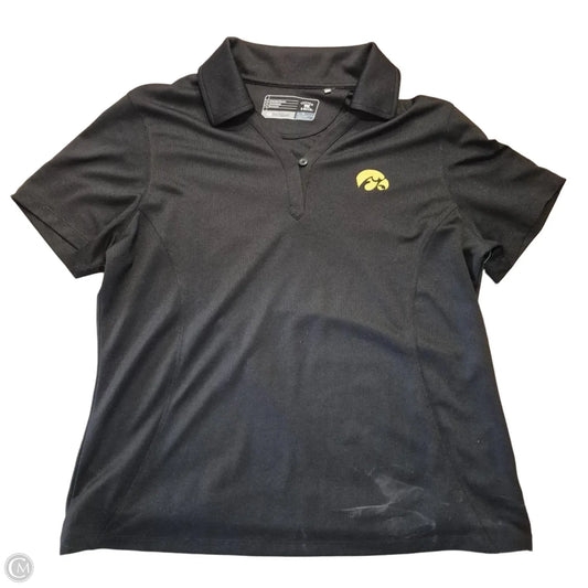 Athletic Top Short Sleeve By Cutter And Buck In Black, Size: Xl