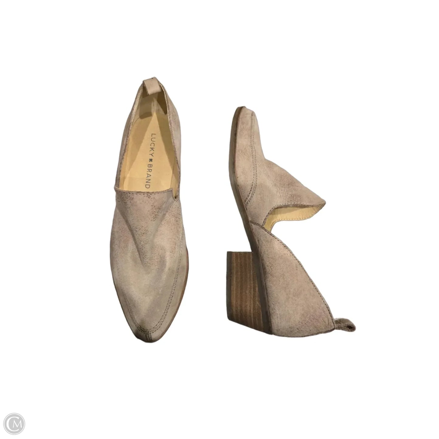 Shoes Heels Block By Lucky Brand In Beige, Size: 7