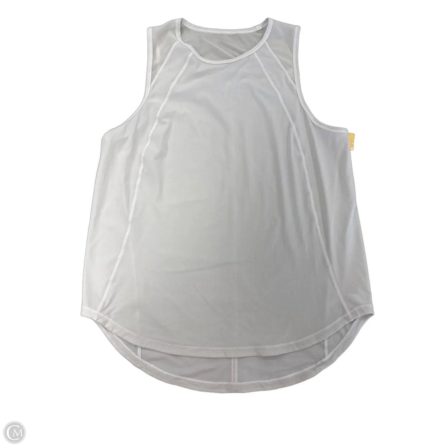 Athletic Tank Top By Lululemon In White, Size: Xl
