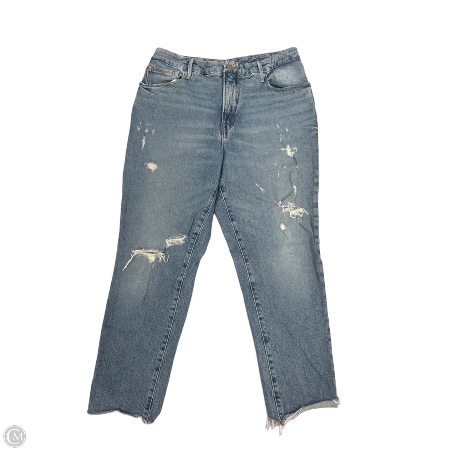 Jeans Straight By Good American In Blue, Size: 10