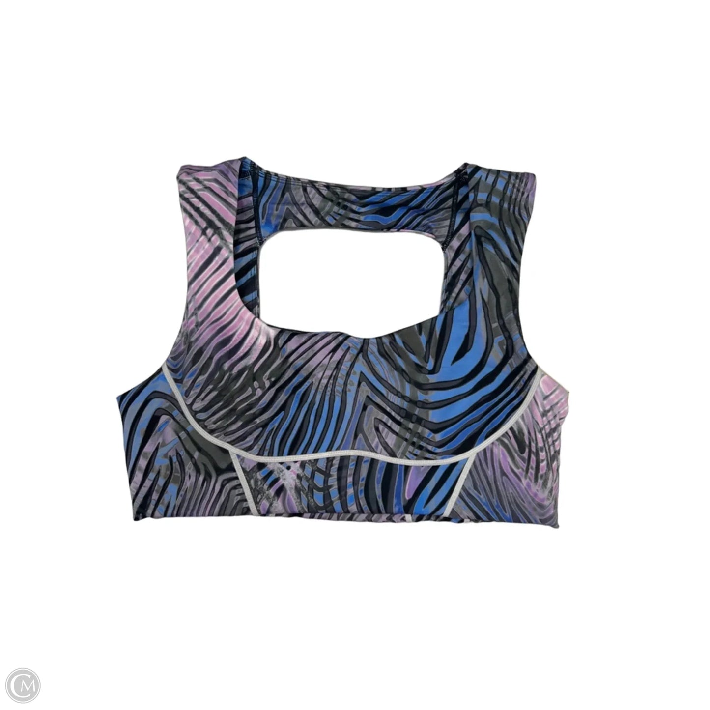 Athletic Bra By Free People In Grey & Purple, Size: Xl