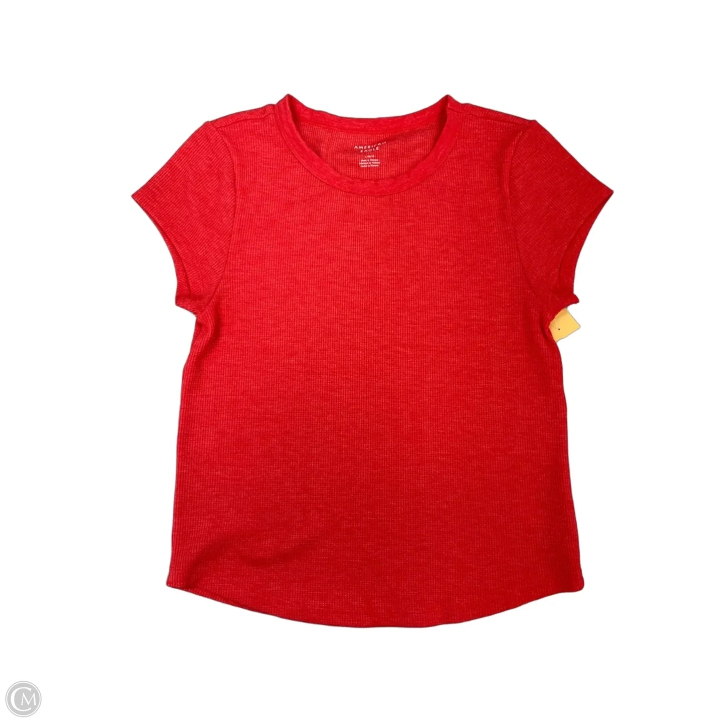 Top Short Sleeve By American Eagle In Red, Size: L