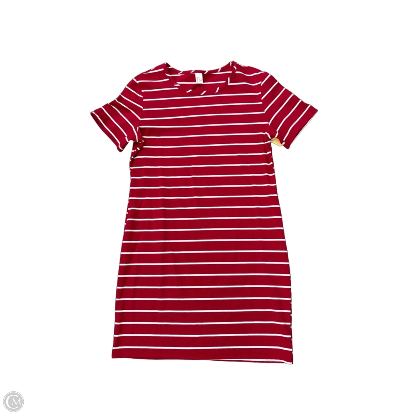 Dress Casual Short By H&m In Red & White, Size: M