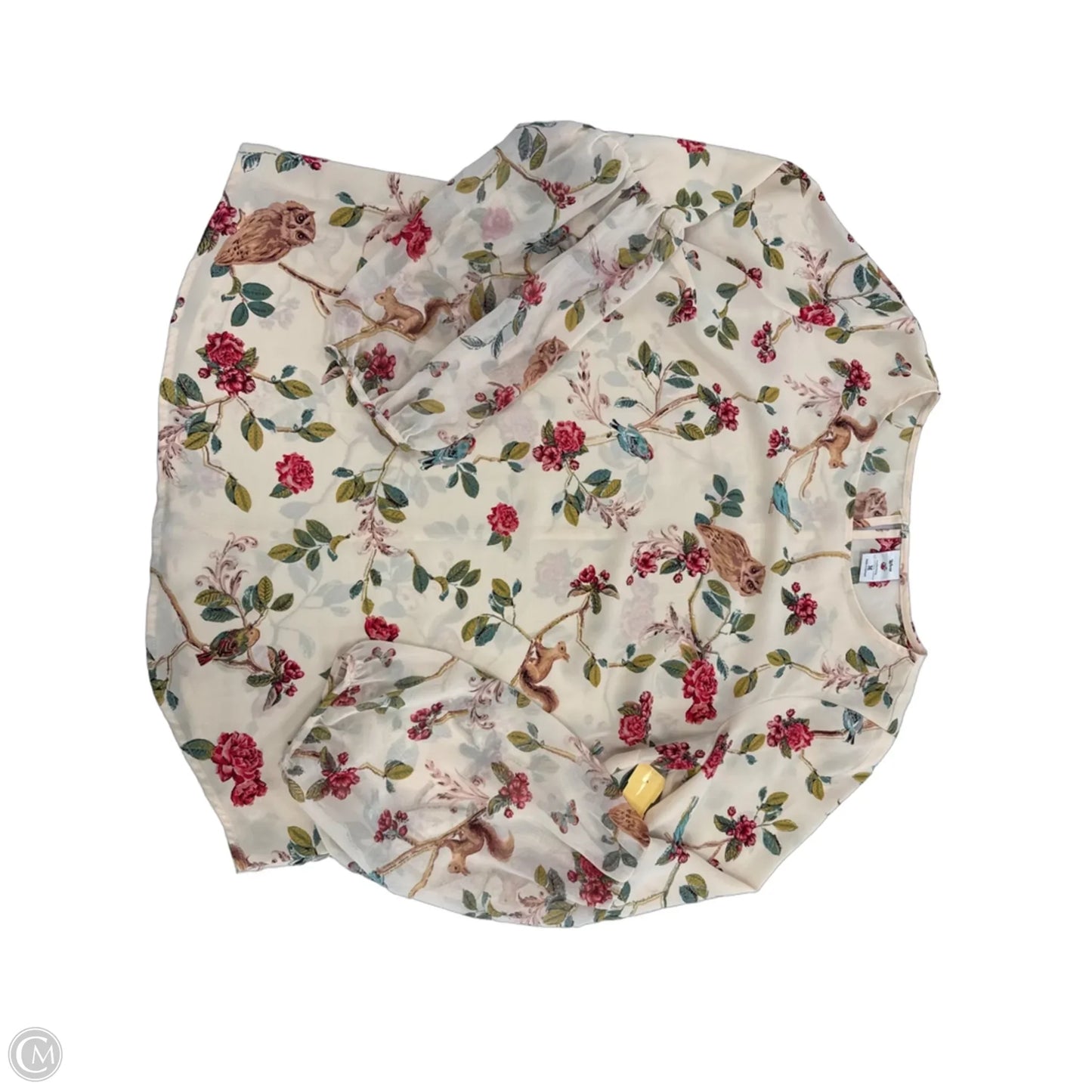 Top Long Sleeve By Disney In Beige, Size: M