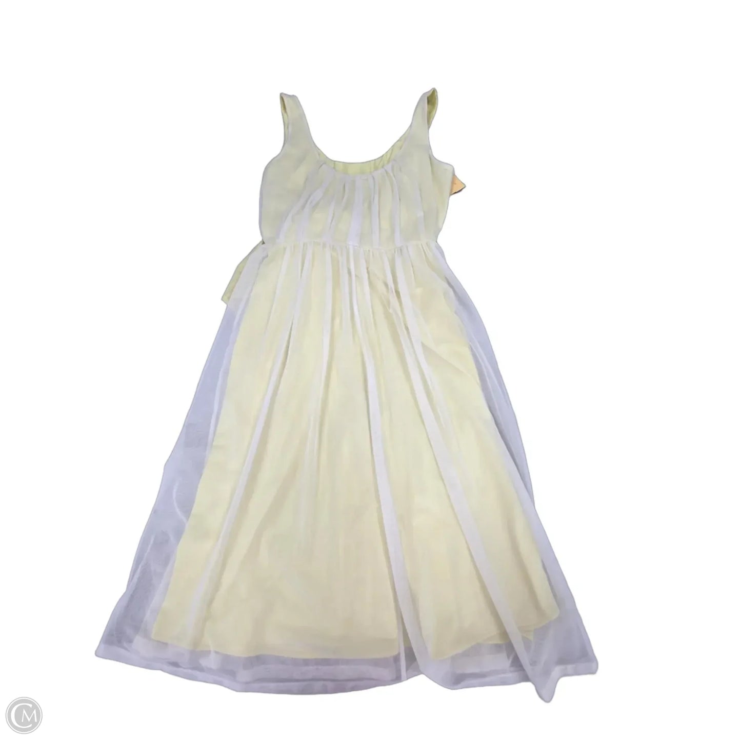 Dress Party Midi By Calvin Klein In Yellow, Size: L