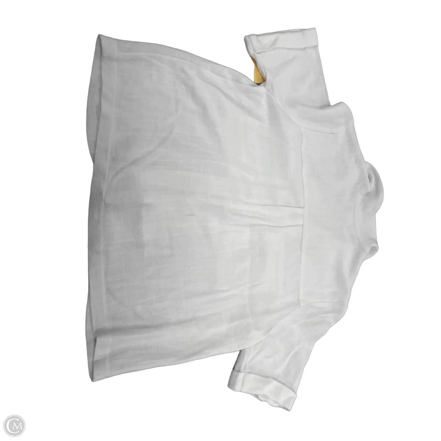 Top Short Sleeve By Monteau In White, Size: L