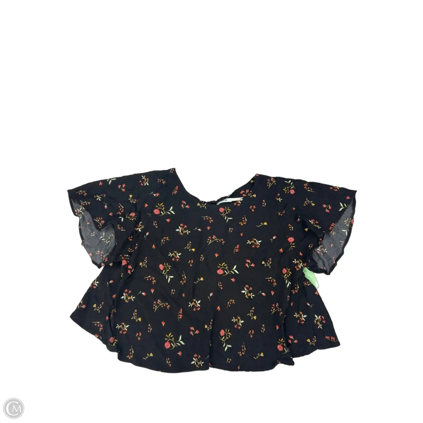 Top Short Sleeve By Kimichi Blue In Black, Size: S
